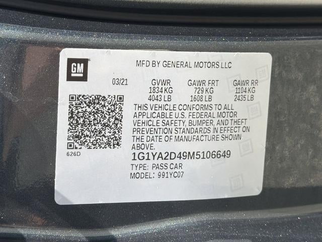 2021 Chevrolet Corvette Stingray 1LT