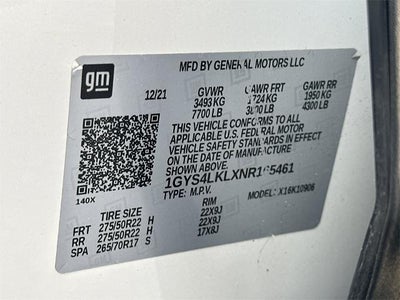 2022 Cadillac Escalade ESV Premium Luxury