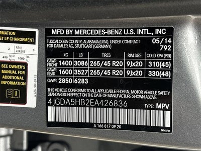 2014 Mercedes-Benz M-Class ML 350