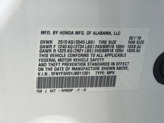 2018 Honda Pilot EX-L