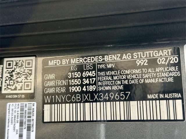 2020 Mercedes-Benz G-Class G 550