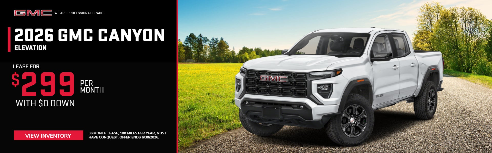 2026 GMC Canyon Lease Offer